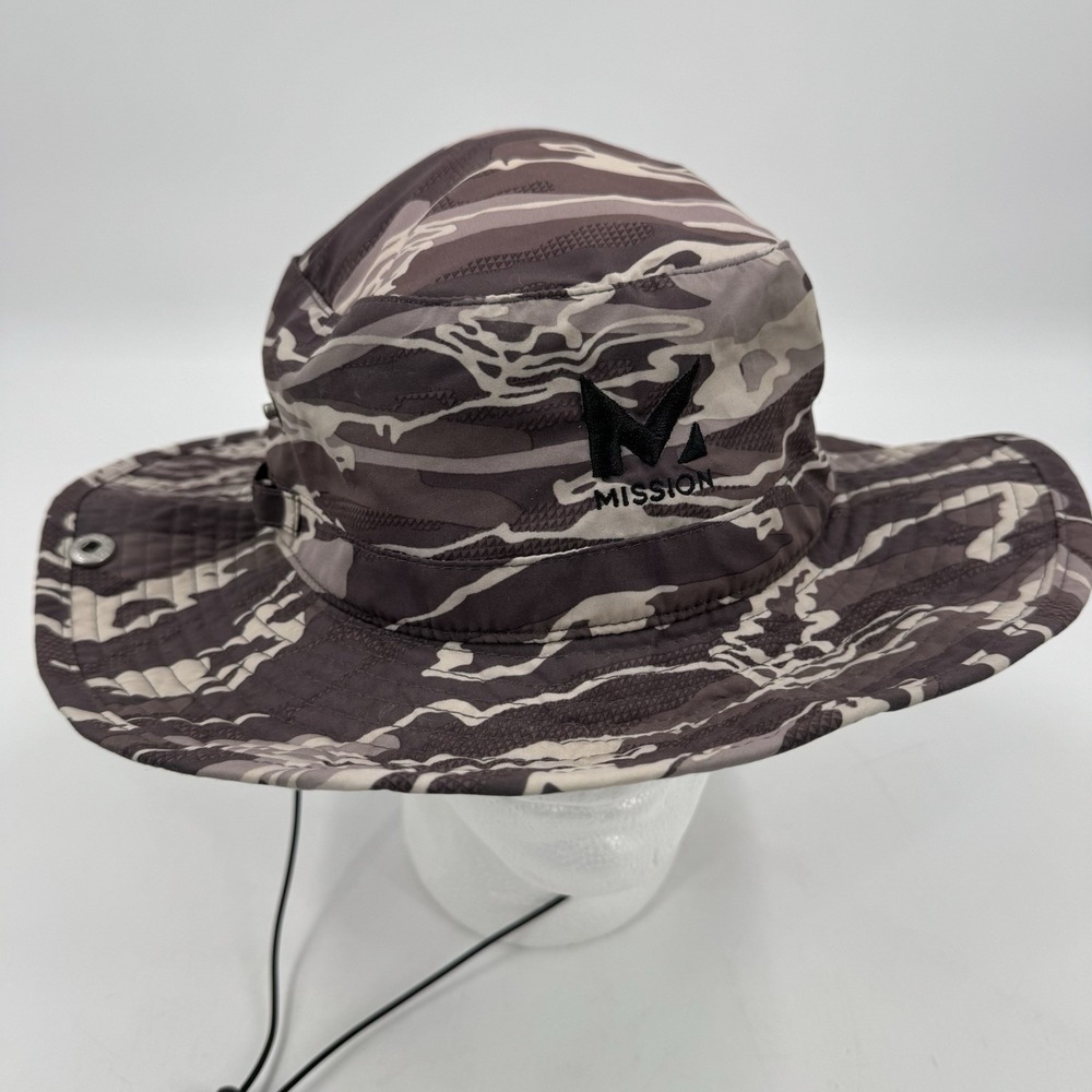 Mission Instant Cooling Bucket‎ Hat, UPF 50 Sun Protection, Matrix Camo Silver